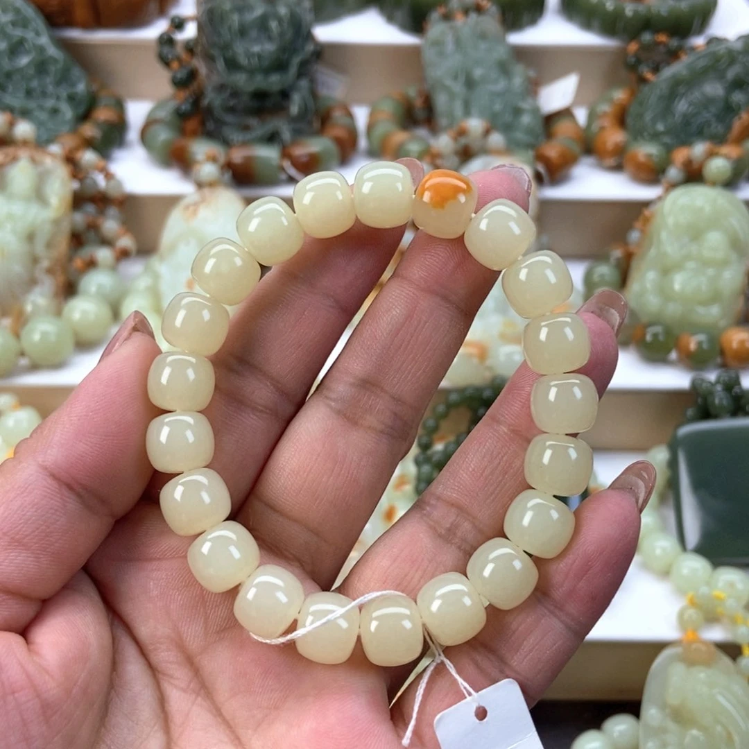 透闪石质玉手串未镶嵌