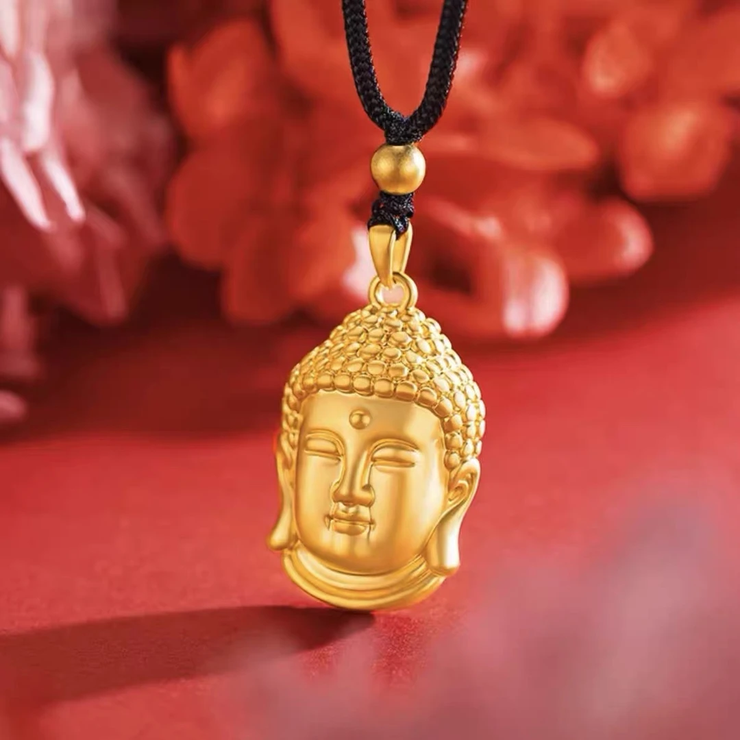 合金吊坠 古法合金佛头吊坠镂空不掉色 82号