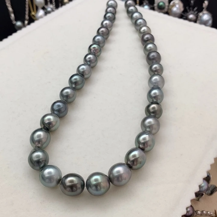 银S925镶嵌项链海水珍珠