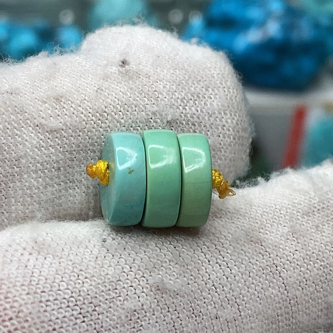 绿松石未镶嵌原矿绿松石地大质检