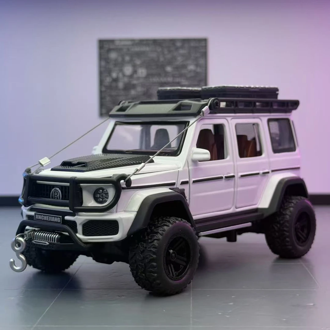 潮玩 4X4巴博斯G550 合金汽车模型 仿真收藏摆件多功能玩具越野车