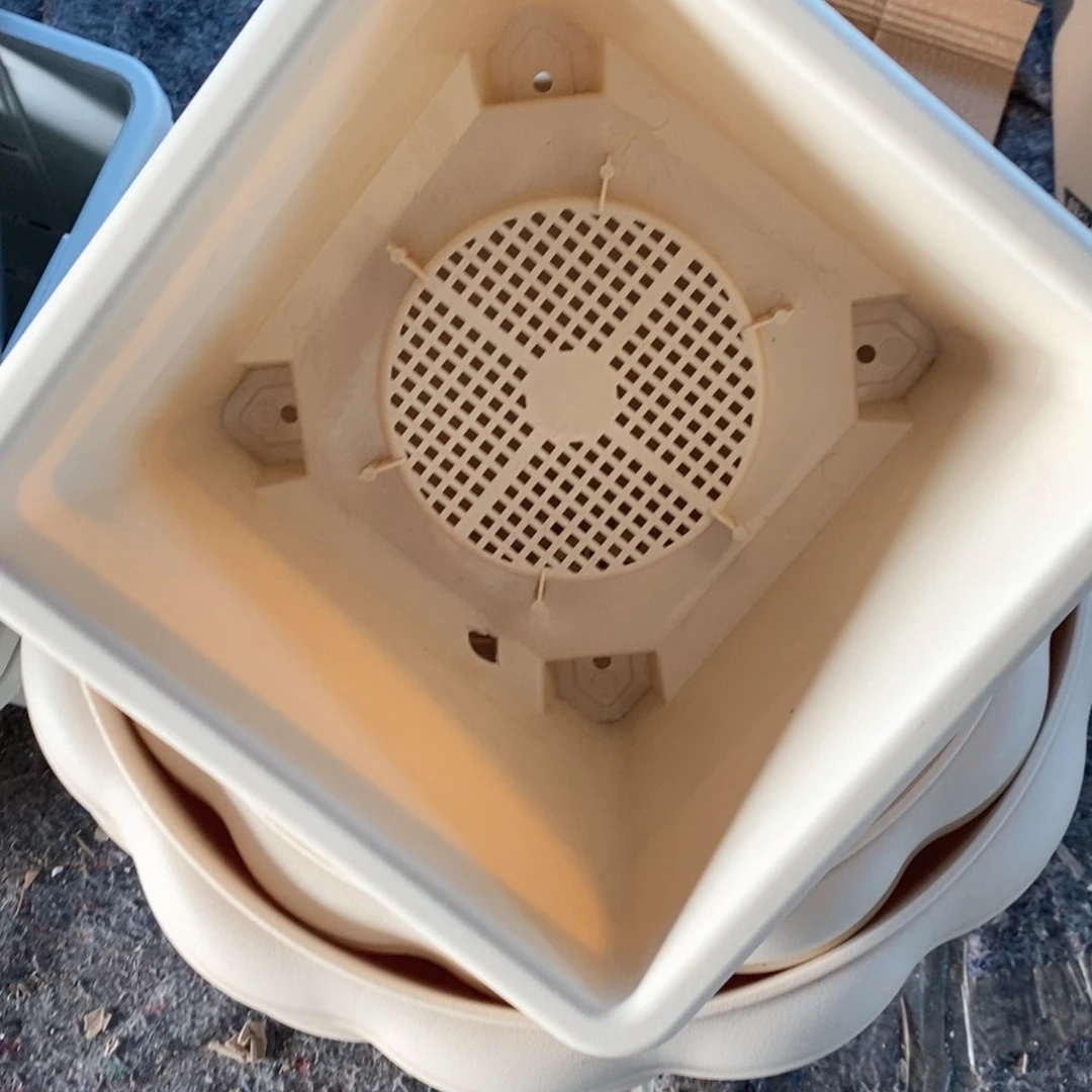5个27口米色球根方无托（27×19）