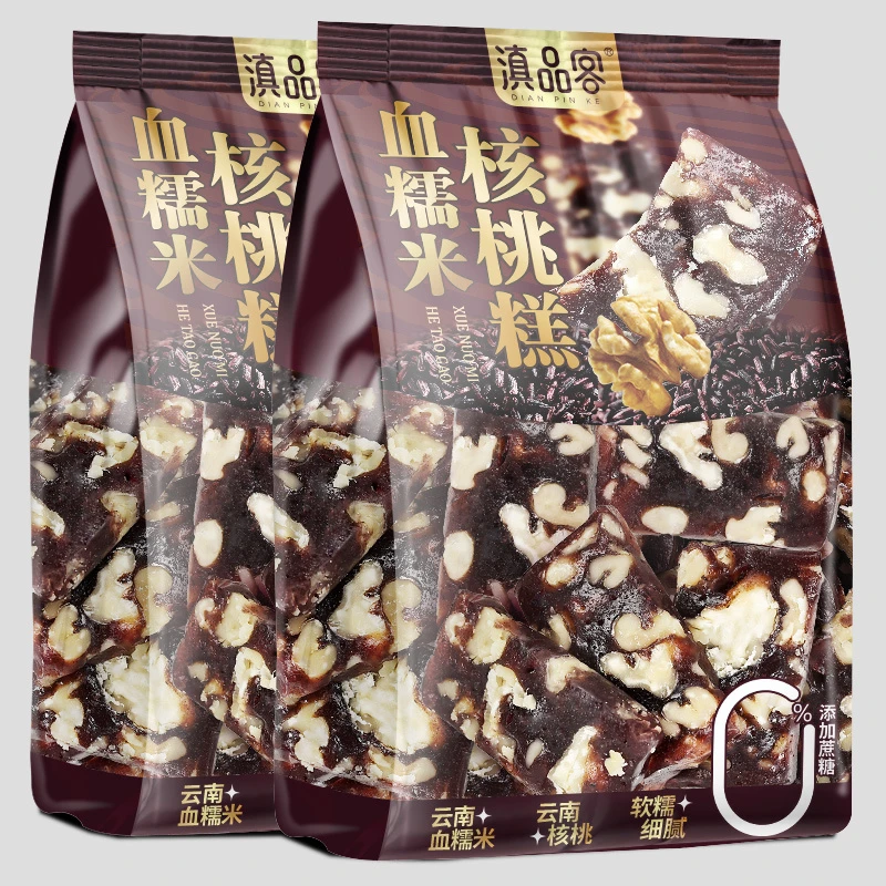 血糯米核桃糕老式切糕传统糕点点心晚上解饿充饥零食休闲食品小吃