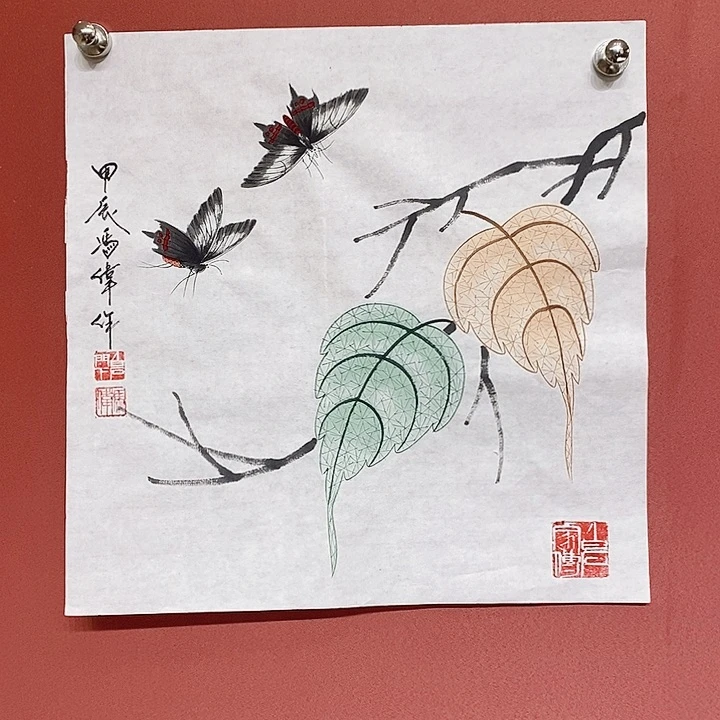 国画冯伟老师手绘国画作品音浩