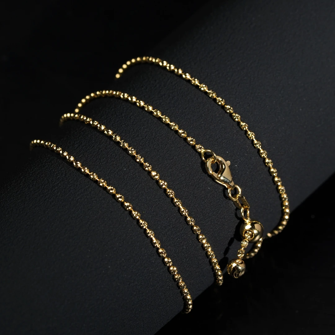 【鹿鸣】流星 |  18k金钻 石项链 K黄  6.6g 60cm Y15