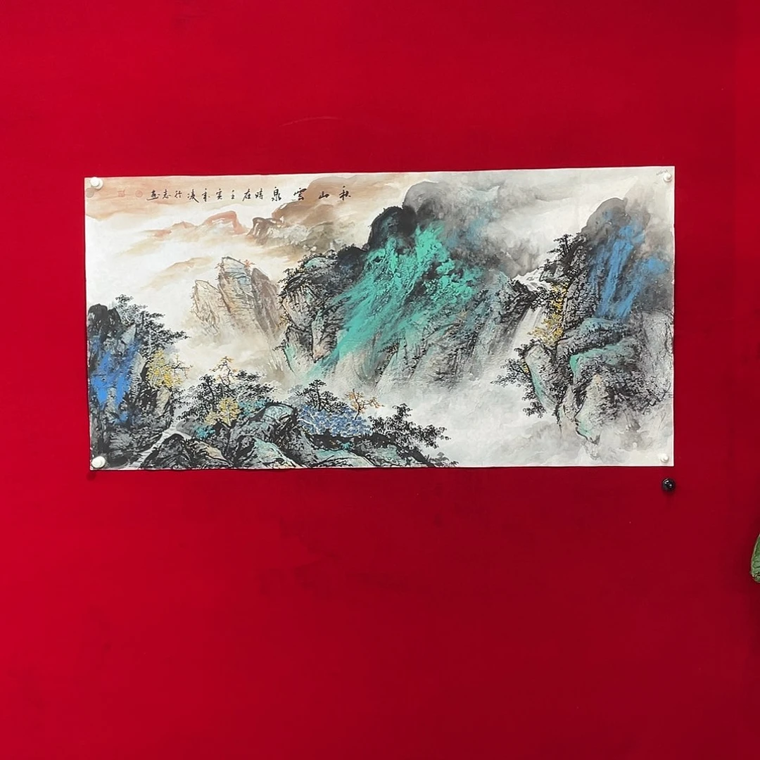 国画凌行志手绘作品