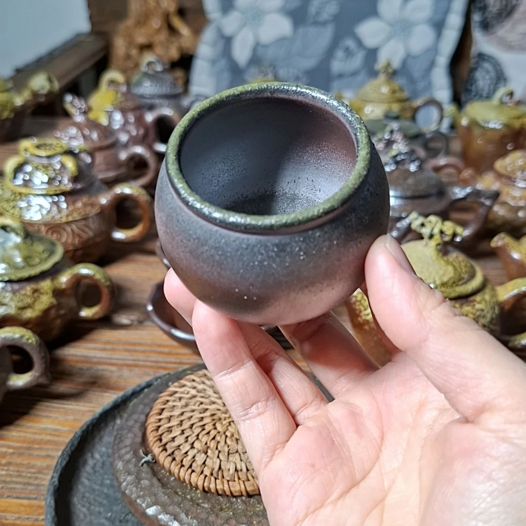 坭兴陶纯柴烧杯100c