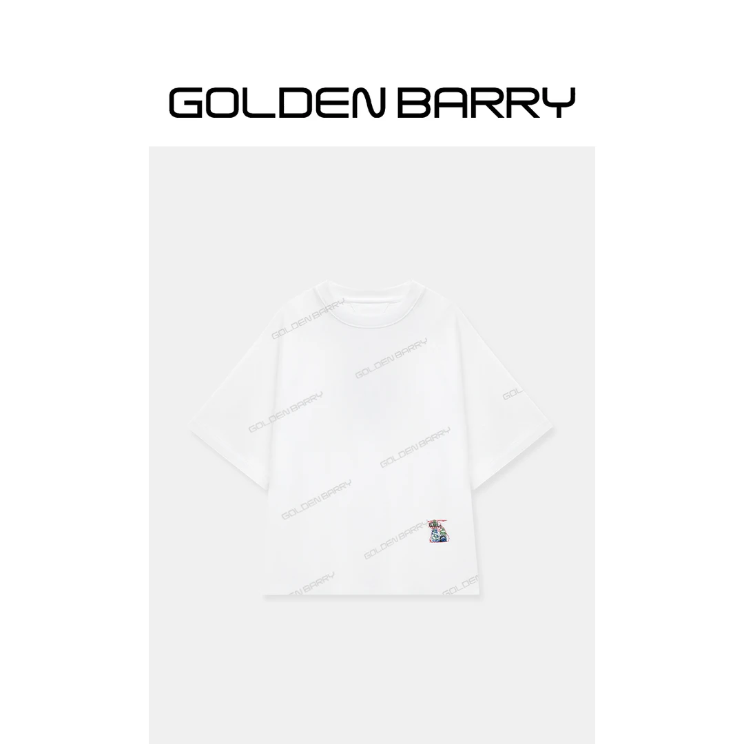 GOLDENBARRY|201986“绘意棉趣”趣味图案休闲T恤
