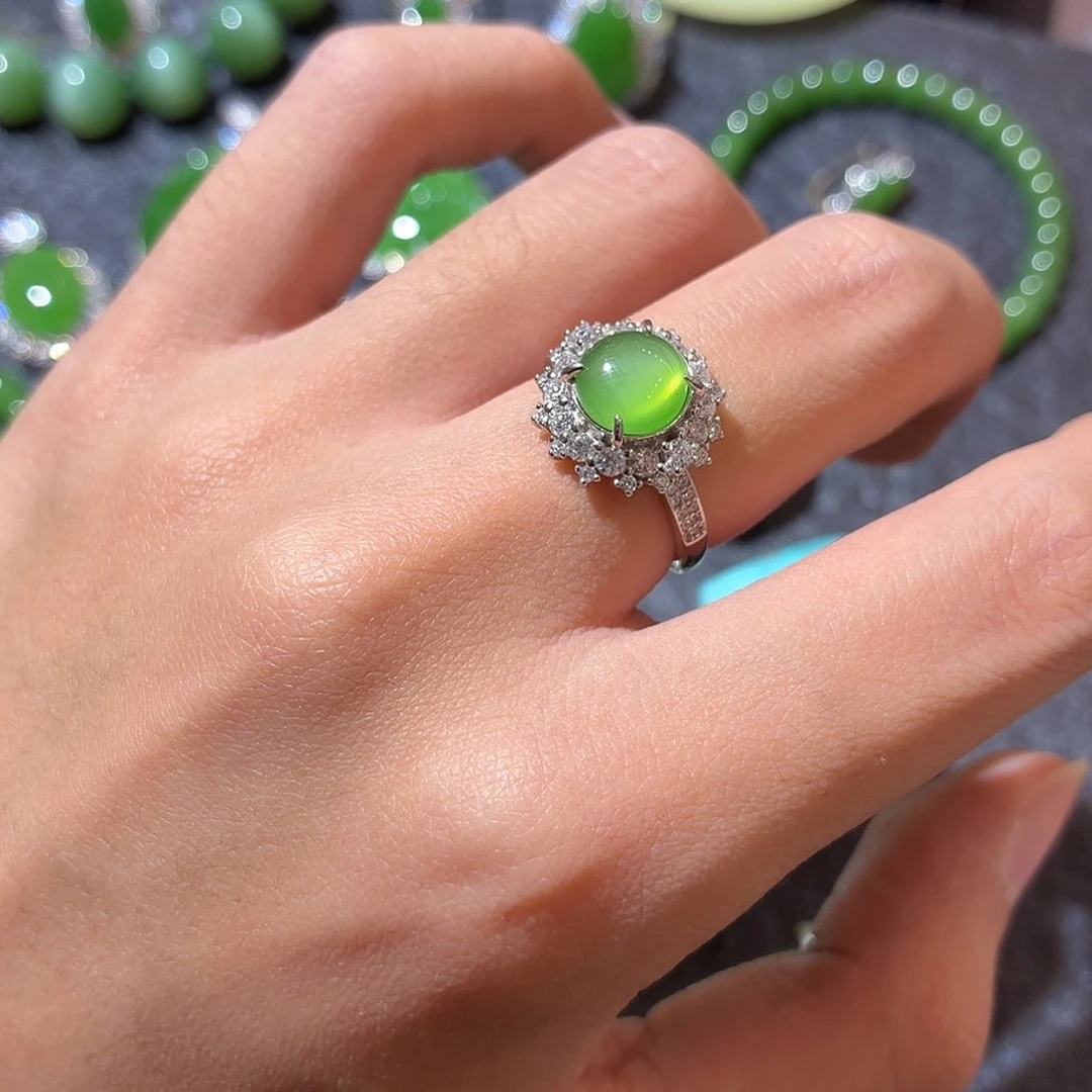 和田玉银S925镶嵌颈饰