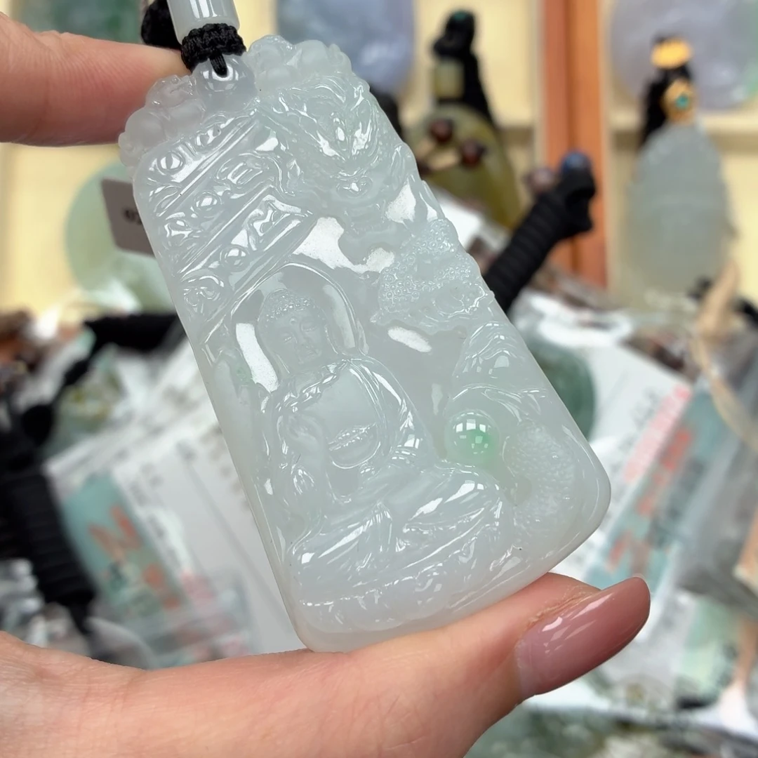 翡翠未镶嵌颈饰天然缅甸翡翠