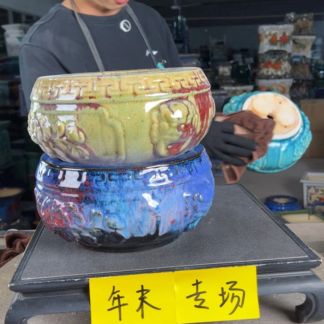 一风堂石湾花盆。缝隙微瑕786