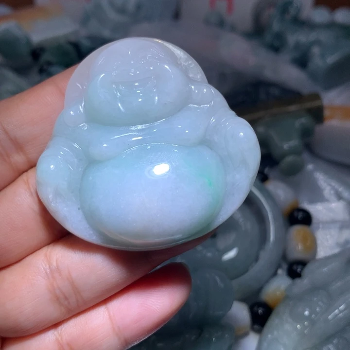 翡翠未镶嵌颈饰保真天然A货翡翠
