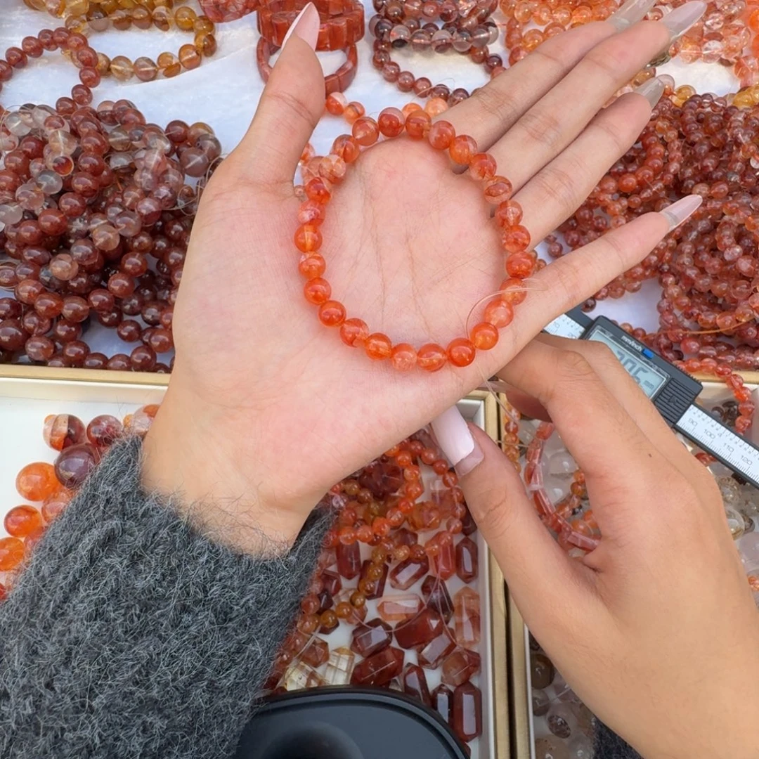 知***鸟未镶嵌烟晶手链水晶