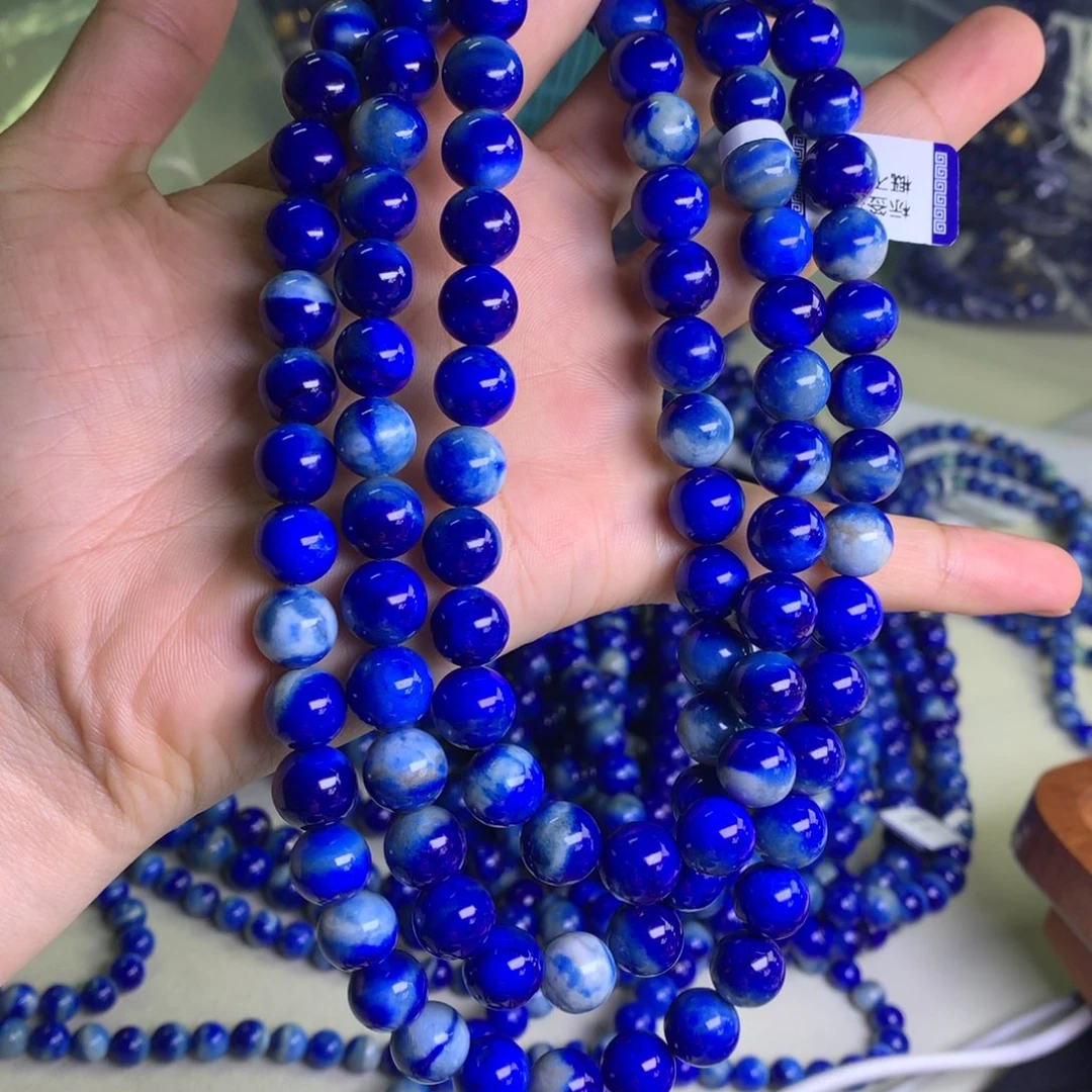 青金石未镶嵌手串10mm