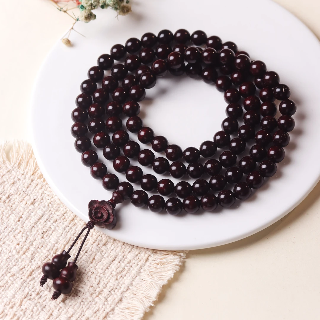 GF064紫檀 0.8祥云金星手串