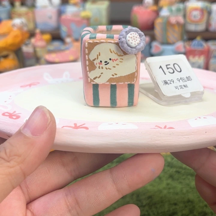 木***！150狗狗花盆手绘花盆