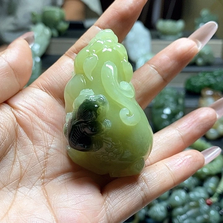 和田玉未镶嵌挂件A****a