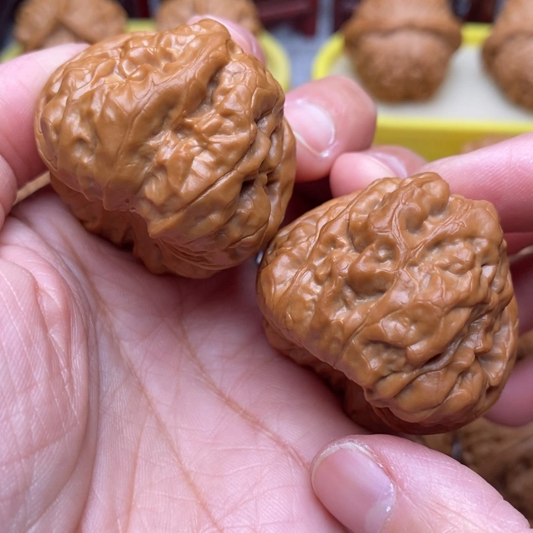 文玩核桃把件延庆水晶红皮蛙39尺