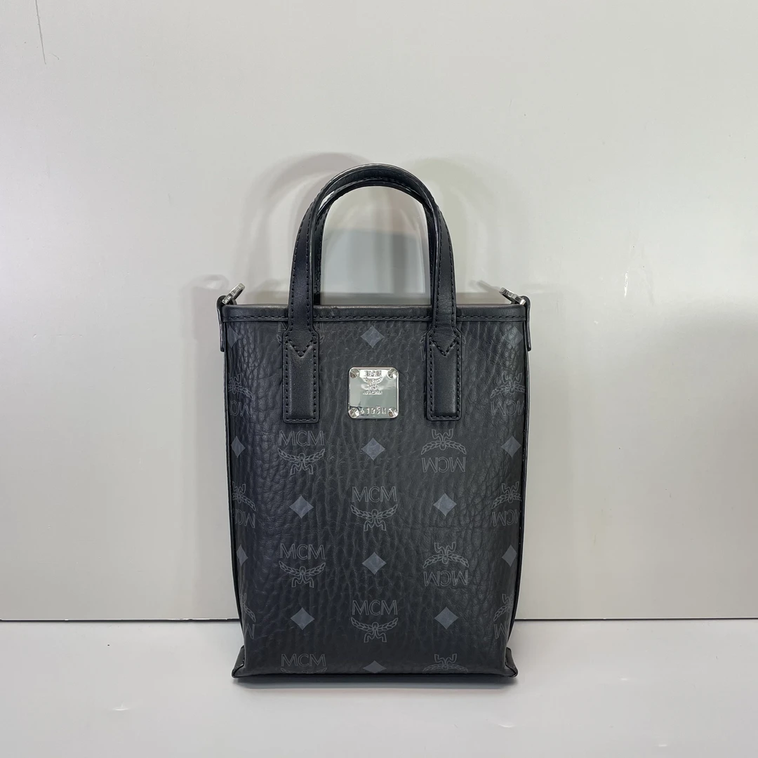 95新 MCM 媚姐/mcm黑色迷你薯条包15x20x4cmG040113