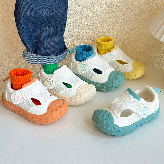 儿童网鞋春秋新款男童女童软底小白鞋幼儿园宝宝浅口室内鞋