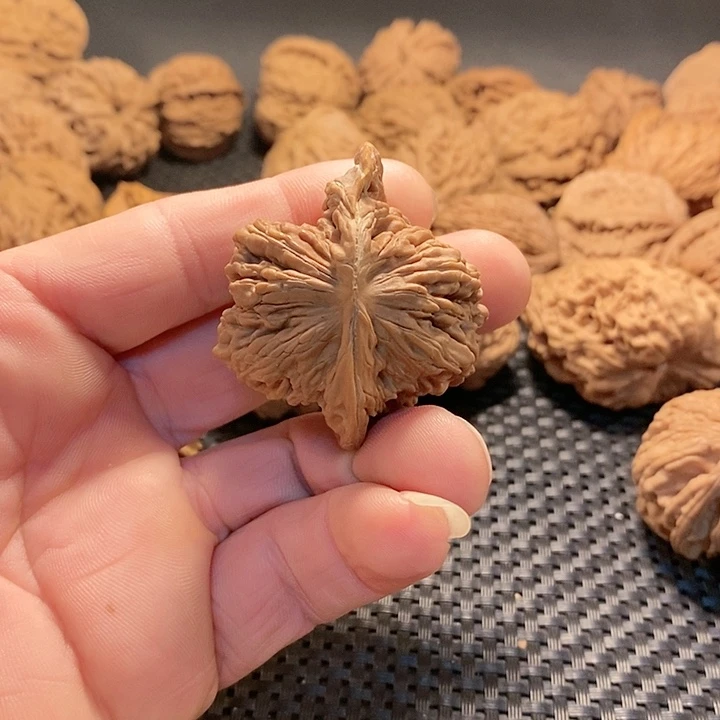 把件文玩核桃四座楼角全品