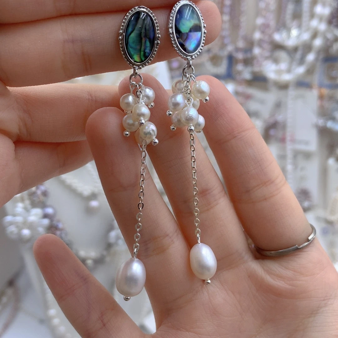 颈饰合金淡水珍珠