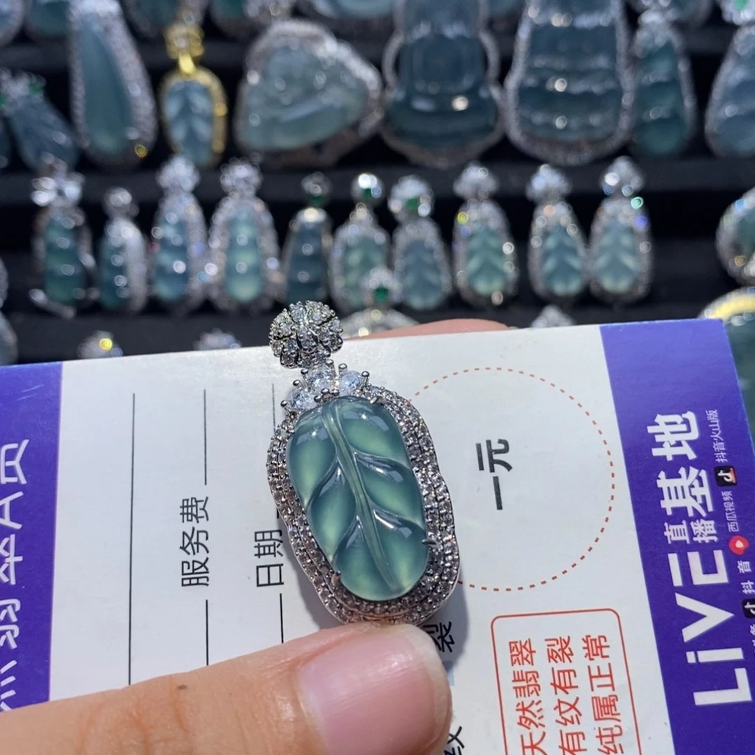 一***春翡翠未镶嵌颈饰翡翠
