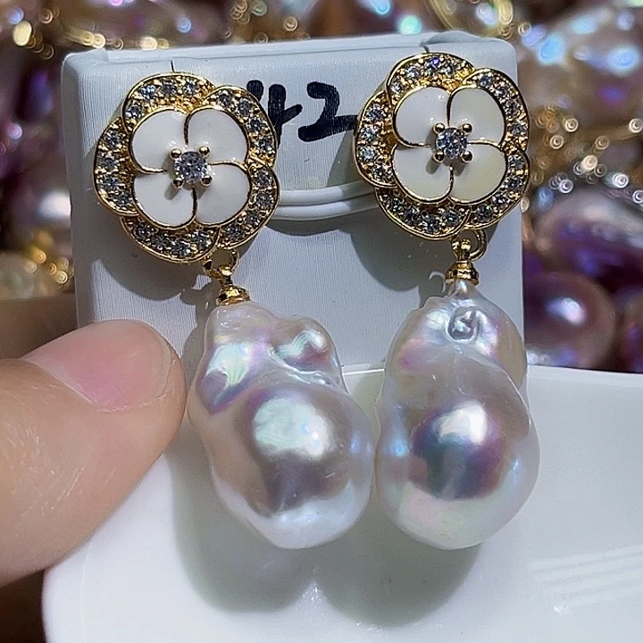 未镶嵌耳饰淡水珍珠