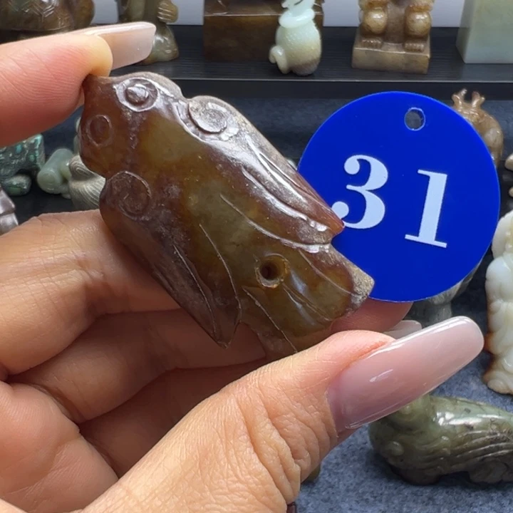 和田玉未镶嵌挂件