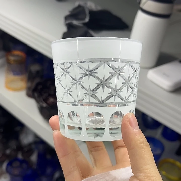 平底款水晶玻璃微瑕一个