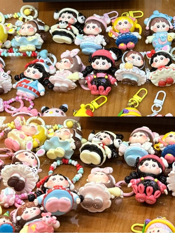 卡通可爱粘土手工制作包挂手机链钥匙扣车挂摆件