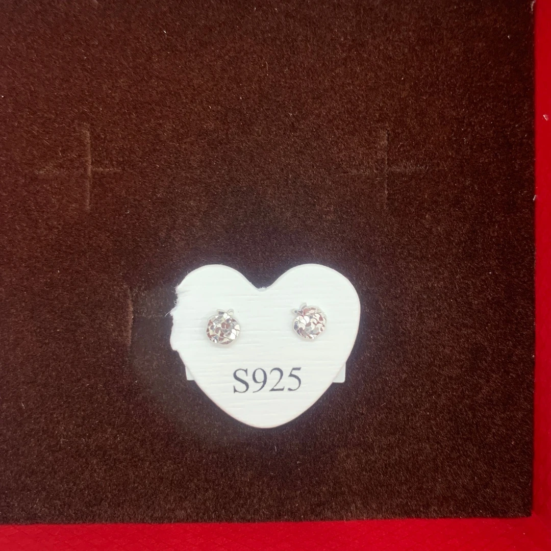 925银耳饰 RC08苹果耳钉