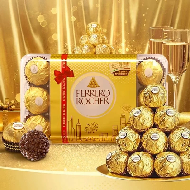 费列罗意大利榛果威化巧克力30粒礼盒装送女友礼物接环喜糖新年礼