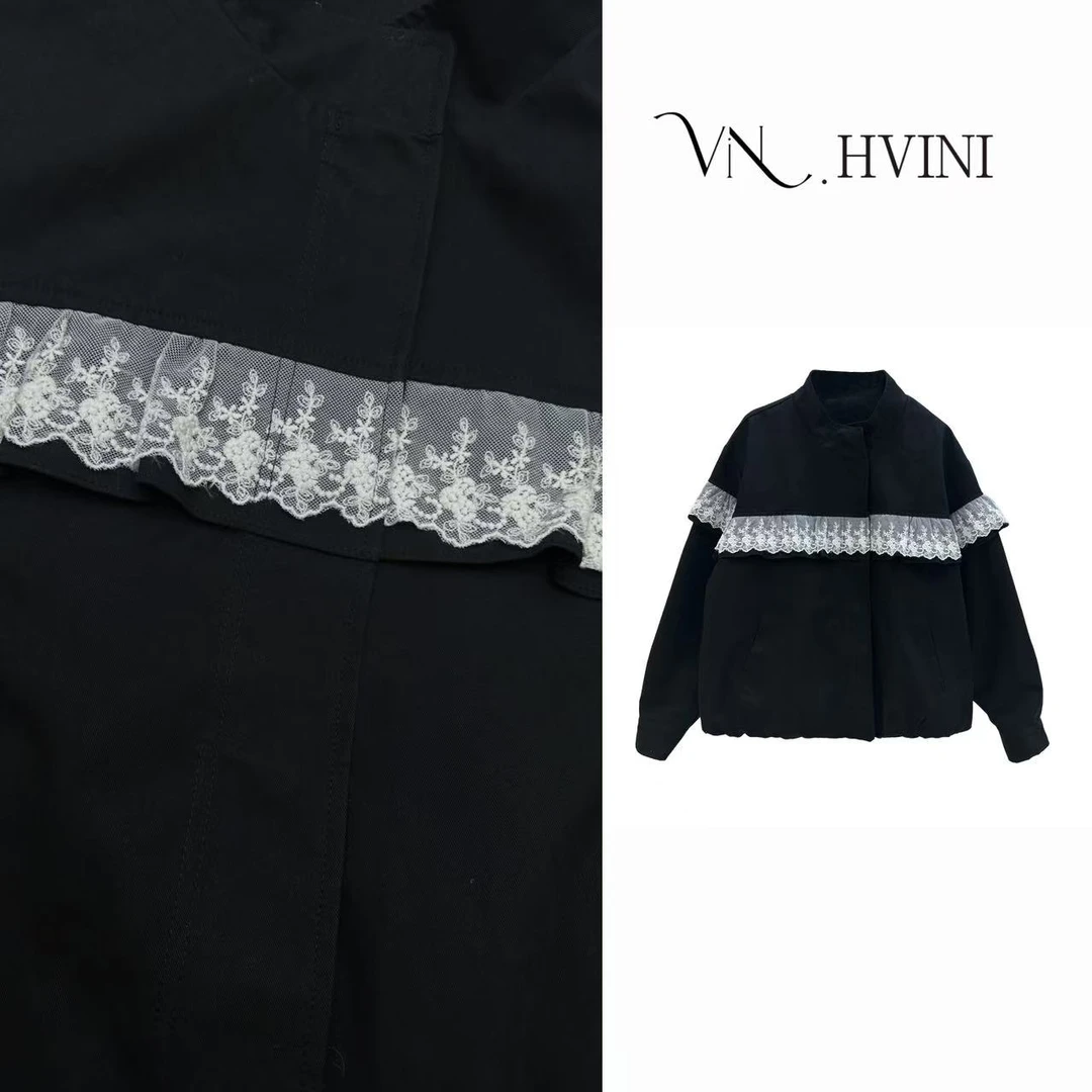 2025春季新款时尚休闲气质蕾丝外套L1107
