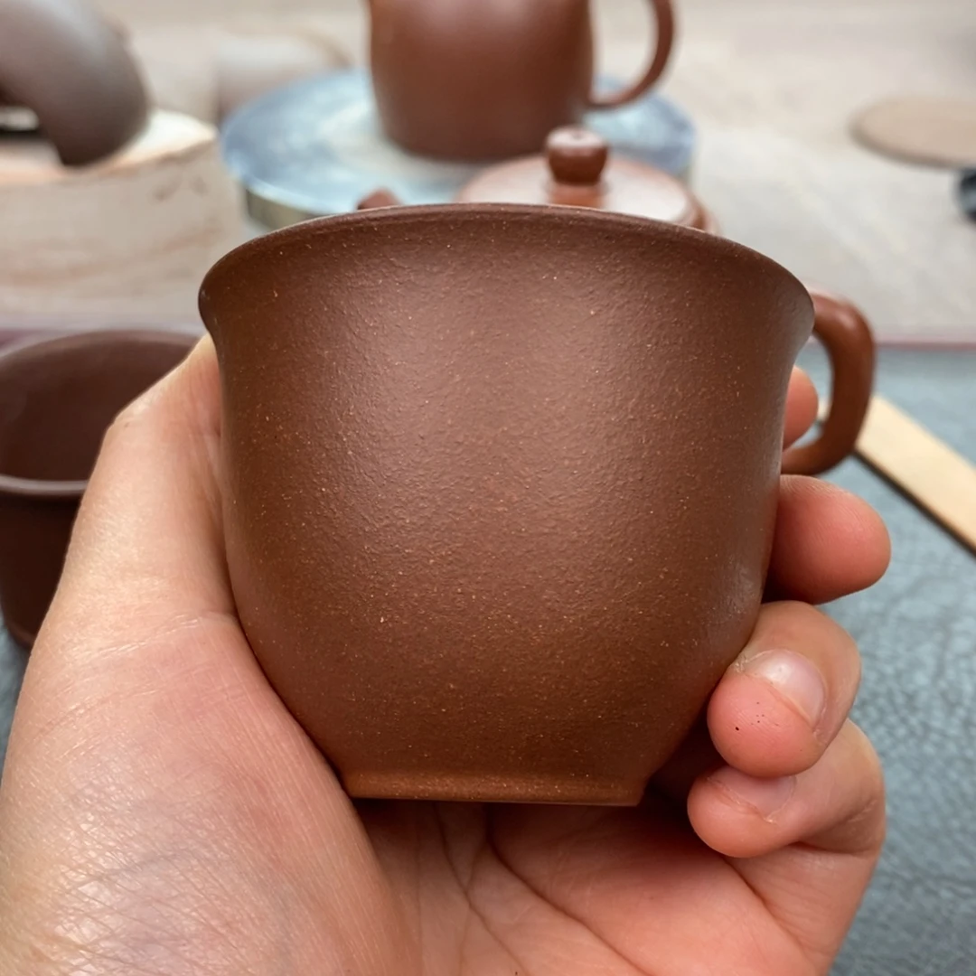 茶壶紫砂紫泥铃铛杯100cc