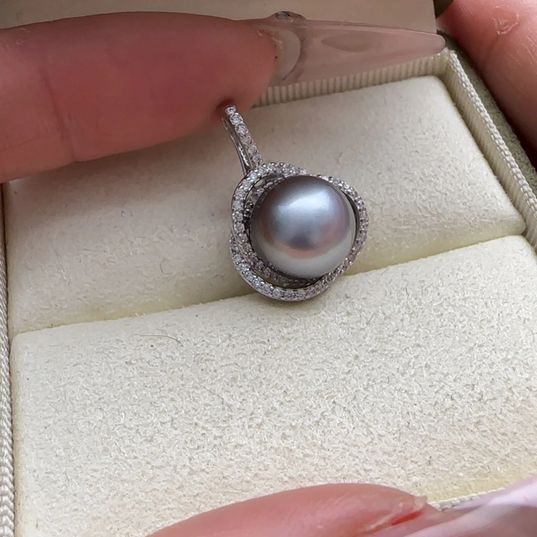 海水珍珠颈饰银S925镶嵌