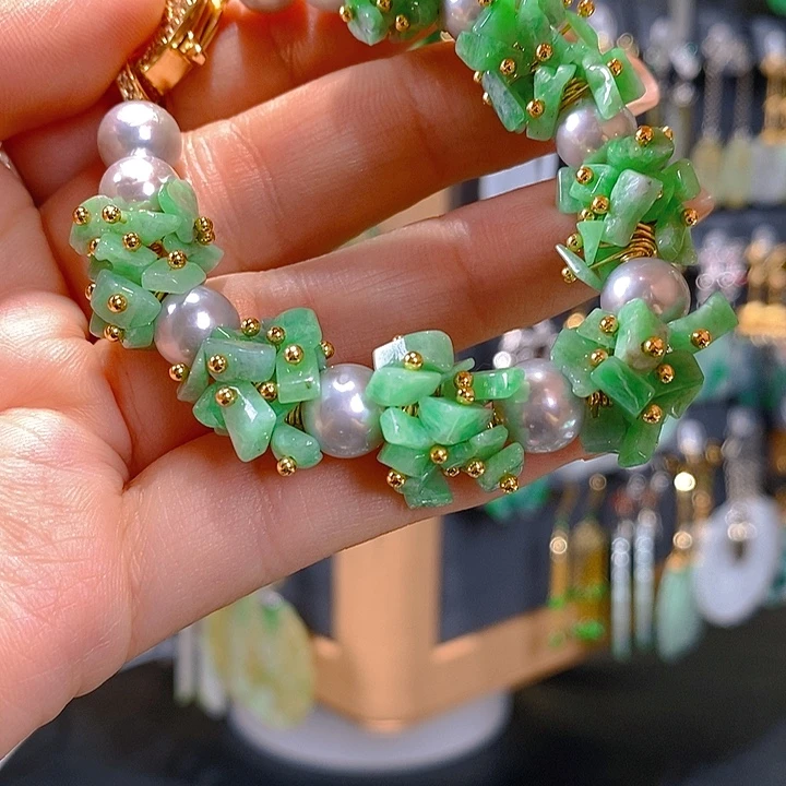 翡翠未镶嵌耳饰翡翠