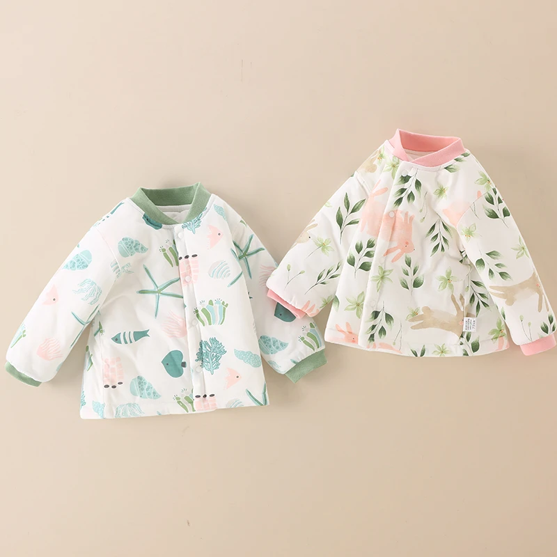 宝宝棉服秋冬加厚保暖外套单件上衣纯棉外出棉袄婴儿棉衣冬装夹棉