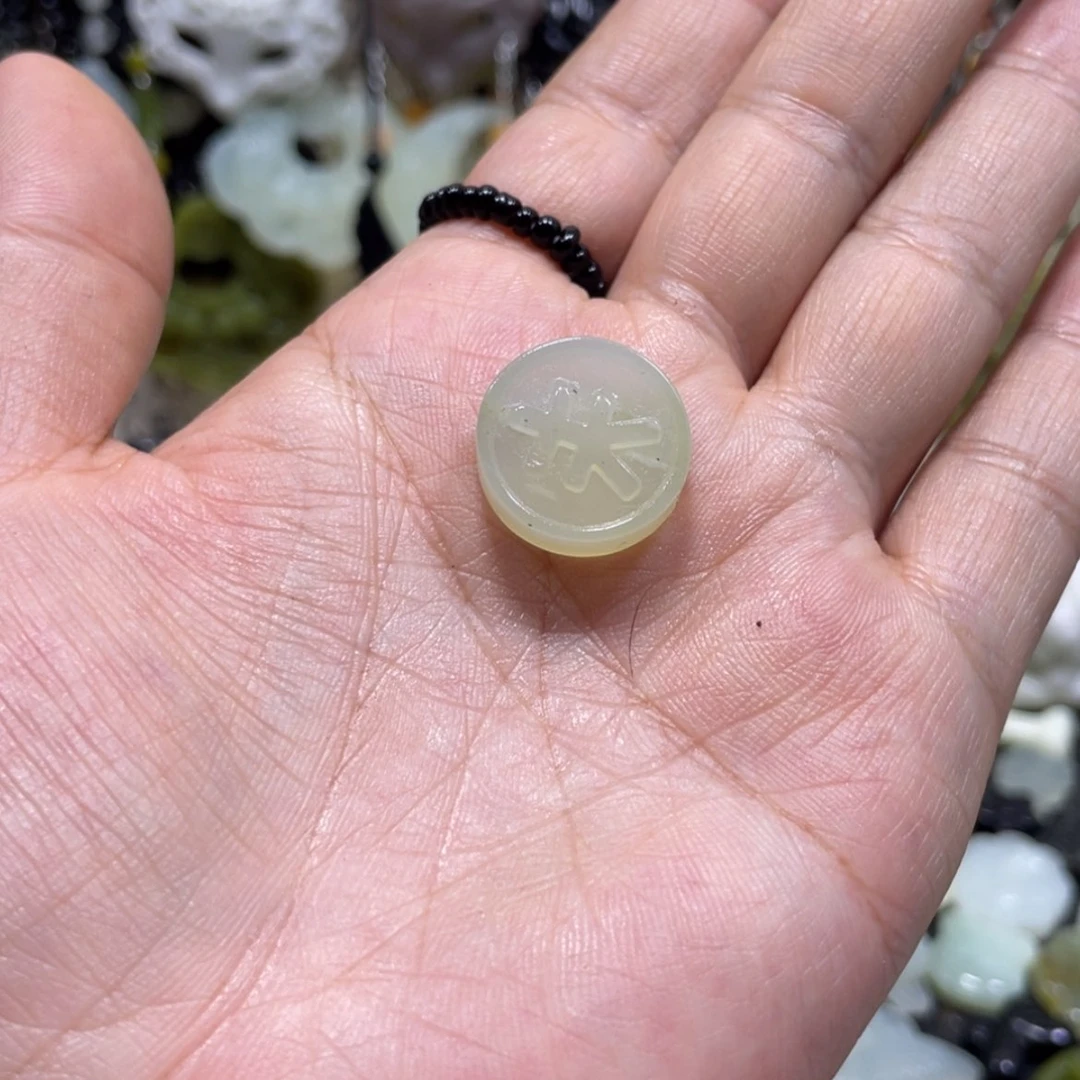 【闪购商品】岫玉颈饰未镶嵌你*呀101吊坠