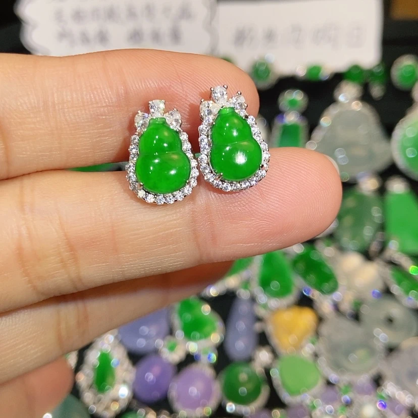 【闪购商品】翡翠未镶嵌耳饰天然翡翠