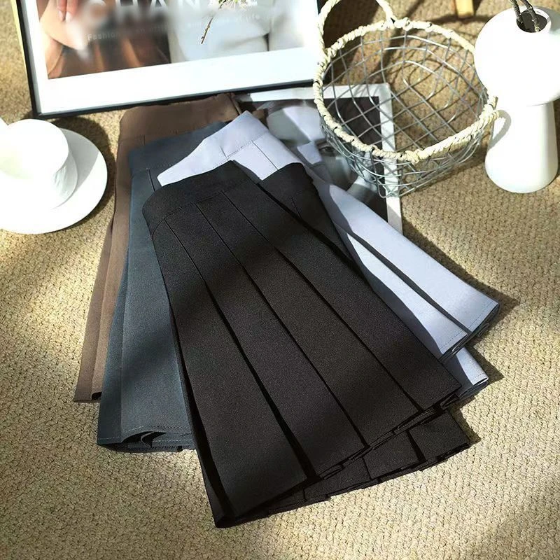 黑色百褶裙2025夏季新款显瘦高腰短裙半身裙学院风洋气时尚裙子女