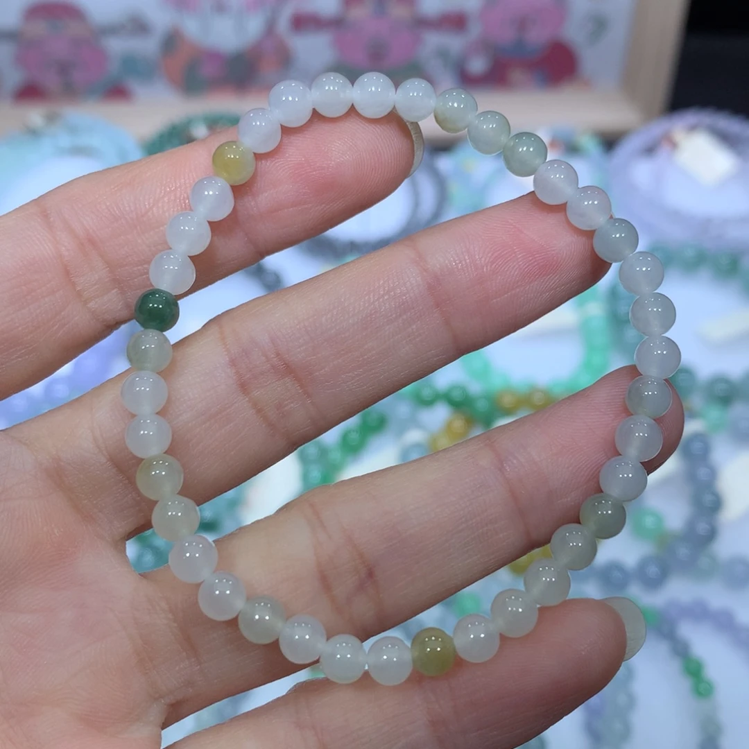 翡翠未镶嵌手链天然