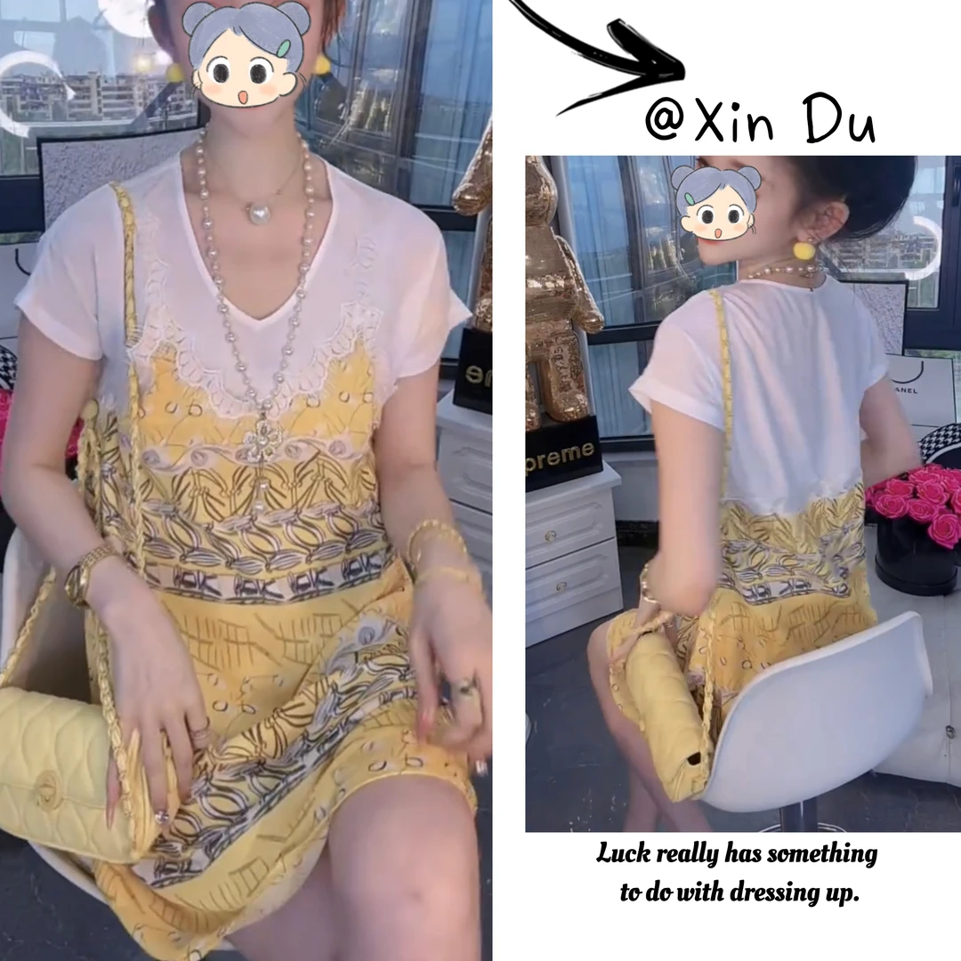 2025夏季新款时尚显瘦气质女士网红洋气连衣裙百搭款D21738