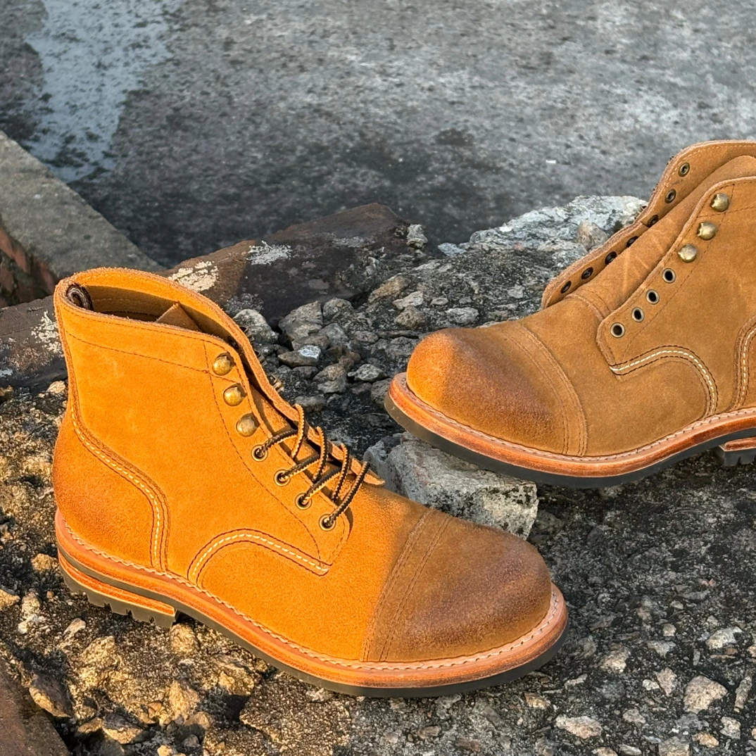 Italy反毛皮8083限量版固特异工装靴高帮户外复古百搭