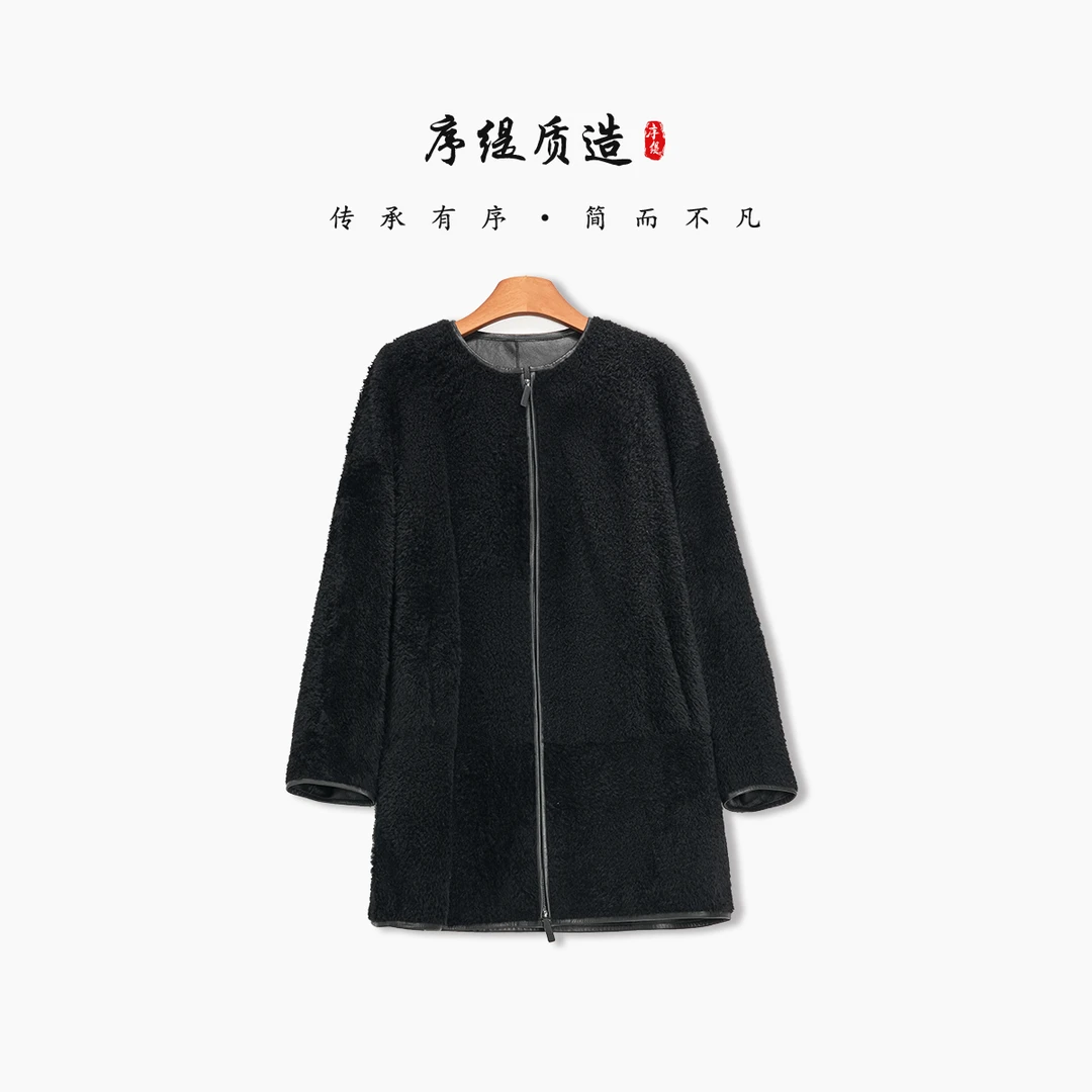 序缇100%皮毛一体高奢皮草外套女2025冬季新款上衣H270-27378