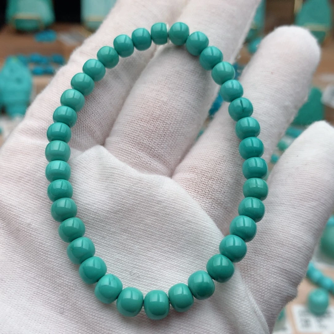 绿松石未镶嵌珠宝奇石5.8mm