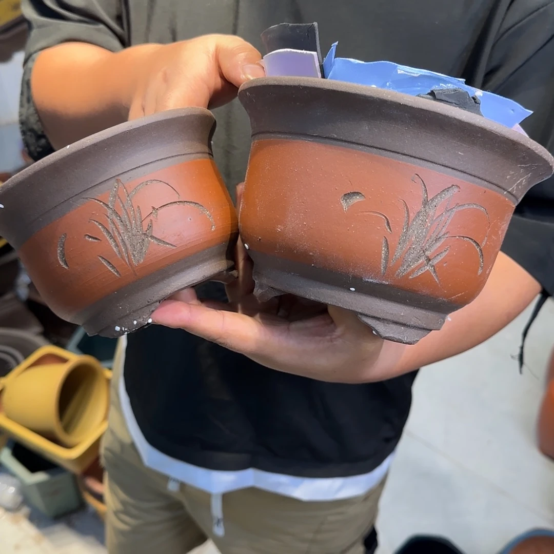 花盆紫砂瑕疵和瑕疵