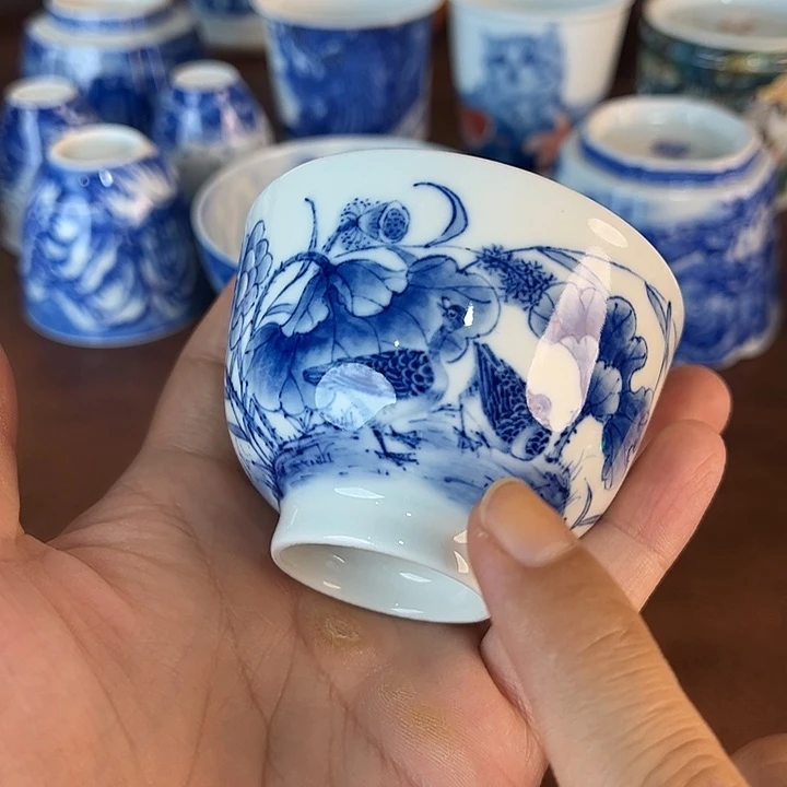 瓷片景德镇全手工手绘陶瓷