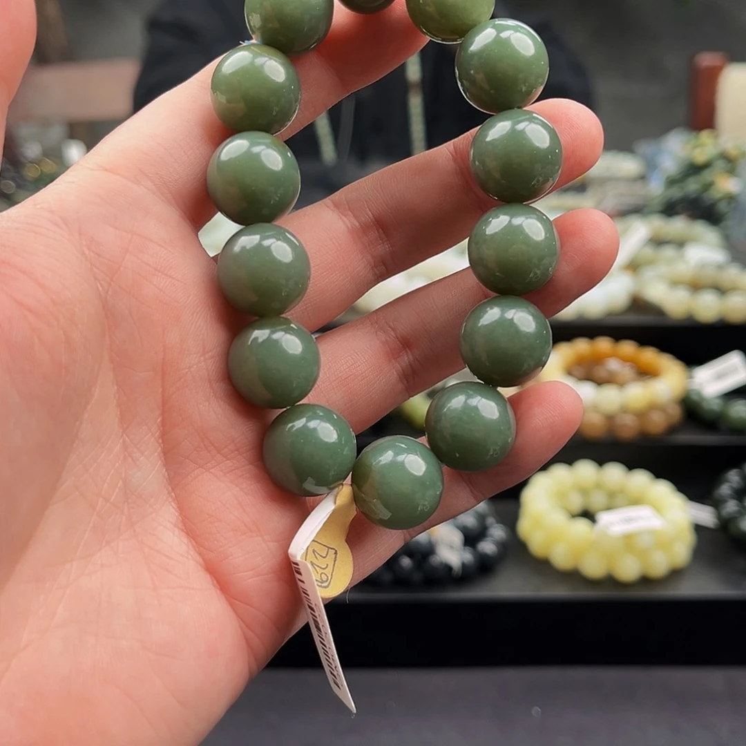 和田玉手串未镶嵌