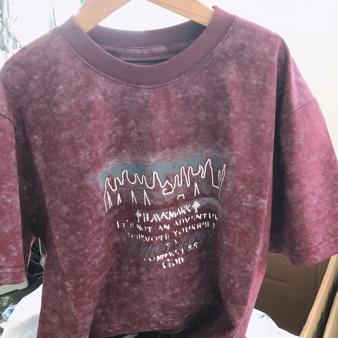 K062小喆儿童夏季短袖T恤晕染款729